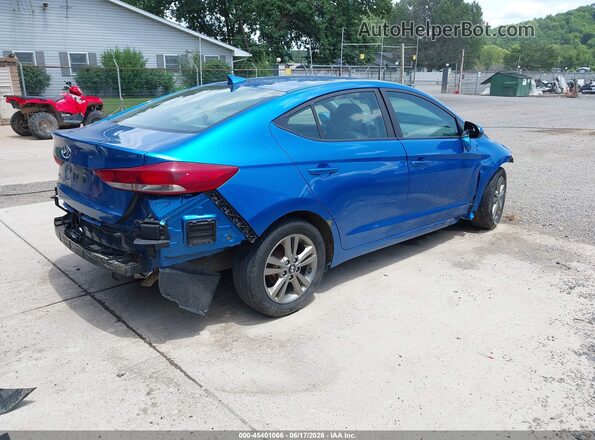 5NPD84LF3HH064680 2017 HYUNDAI ELANTRA Blue Trasero derecho