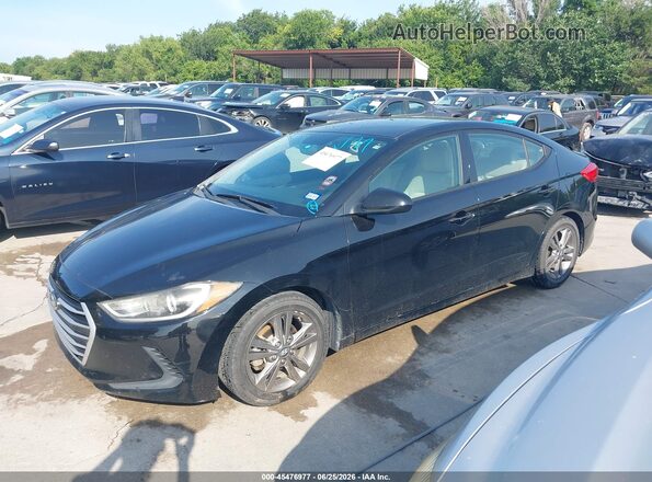 5NPD84LF3HH077347 2017 HYUNDAI ELANTRA Black Vista tres cuartos delantera izquierda