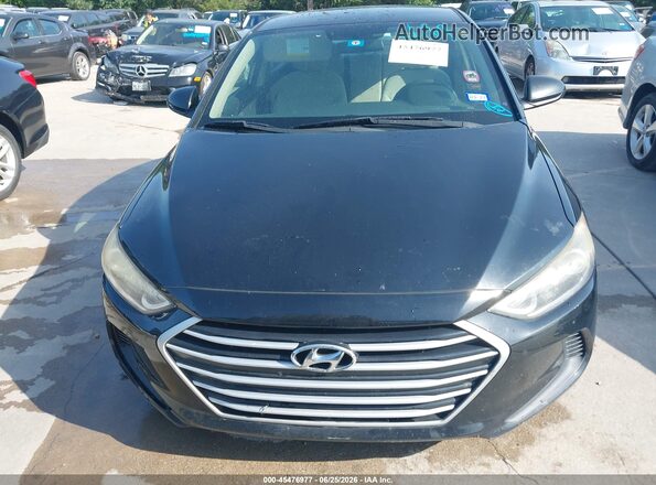 5NPD84LF3HH077347 2017 HYUNDAI ELANTRA Black Vista del cuadro de instrumentos