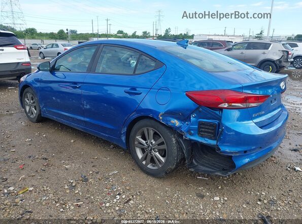 5NPD84LF3HH088445 2017 HYUNDAI ELANTRA Blue Tył lewy
