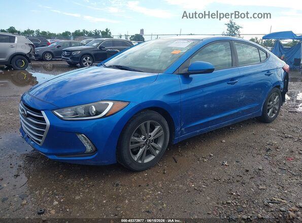5NPD84LF3HH088445 2017 HYUNDAI ELANTRA Blue Przód lewy
