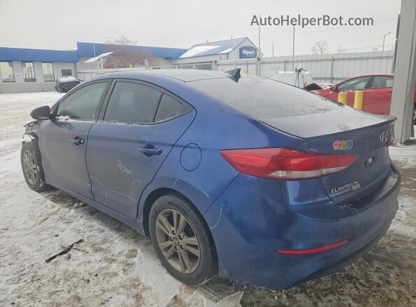 5NPD84LF3HH089501 2017 HYUNDAI ELANTRA Blue Rear left