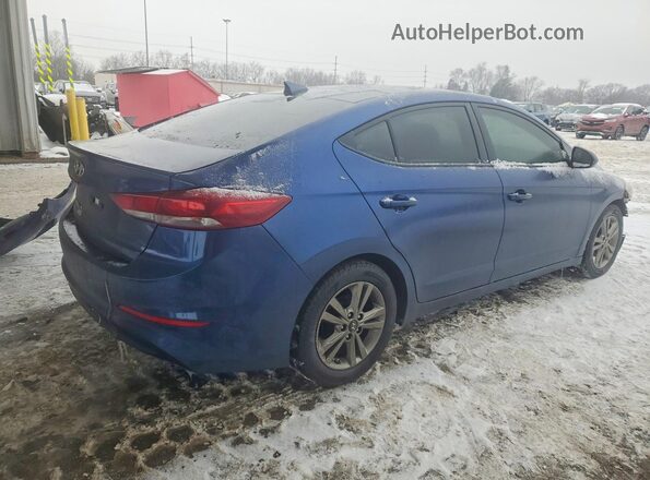 5NPD84LF3HH089501 2017 HYUNDAI ELANTRA Blue Rear right