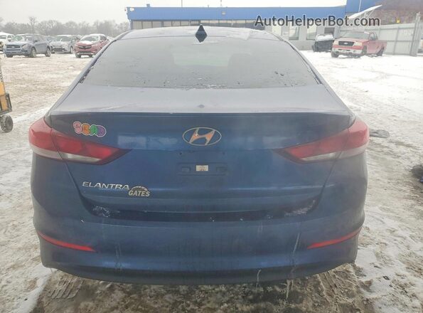 5NPD84LF3HH089501 2017 HYUNDAI ELANTRA Blue Rear view