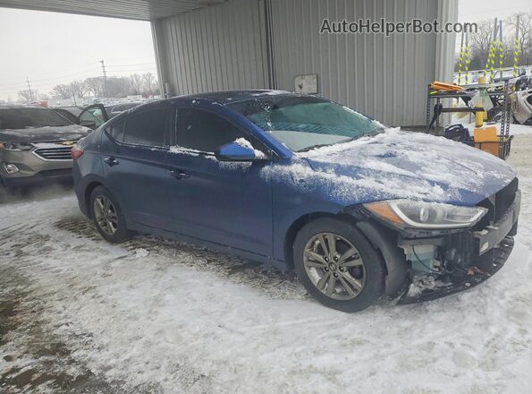 5NPD84LF3HH089501 2017 HYUNDAI ELANTRA Blue Front right