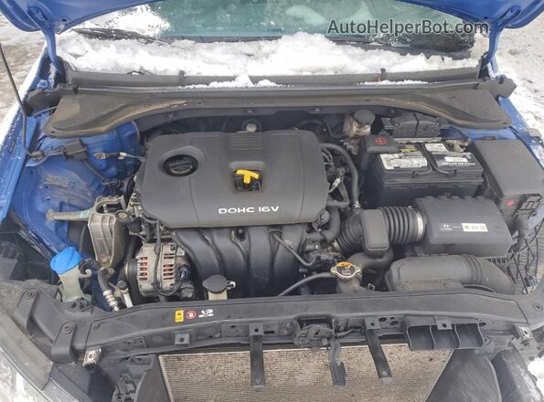 5NPD84LF3HH089501 2017 HYUNDAI ELANTRA Blue Rear interior view