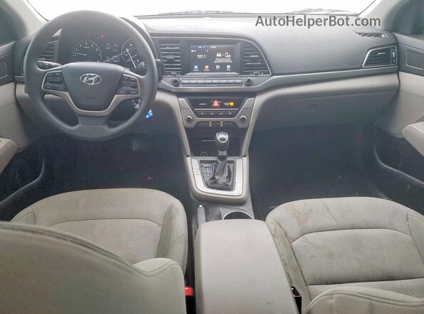 5NPD84LF3HH089501 2017 HYUNDAI ELANTRA Blue Dashboard view
