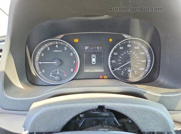 5NPD84LF3HH107138 2017 HYUNDAI ELANTRA Gray ხელსაწყოთა პანელის ხედი