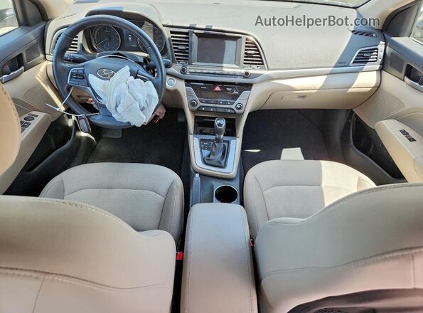 5NPD84LF3HH107138 2017 HYUNDAI ELANTRA Gray წინა პანელის ხედი