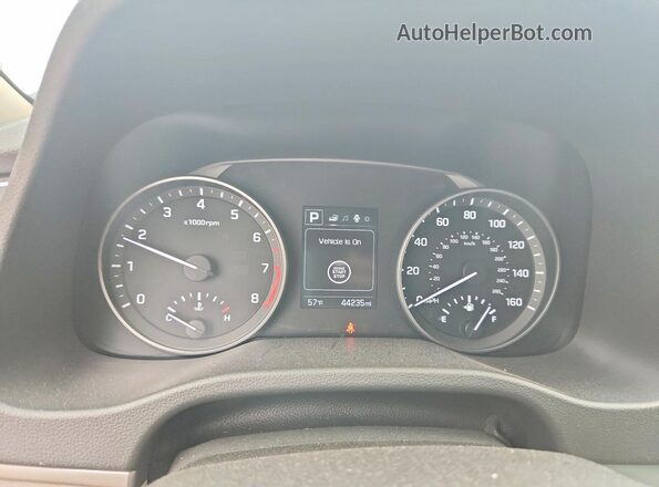 5NPD84LF3HH192286 2017 HYUNDAI ELANTRA White Instrument cluster view