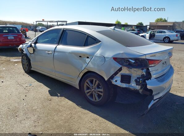 5NPD84LF3JH223896 2018 HYUNDAI ELANTRA Silver Trasero izquierdo