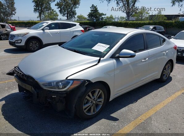 5NPD84LF3JH231870 2018 HYUNDAI ELANTRA Silver Առջևի ձախ երեք քառորդ տեսարան