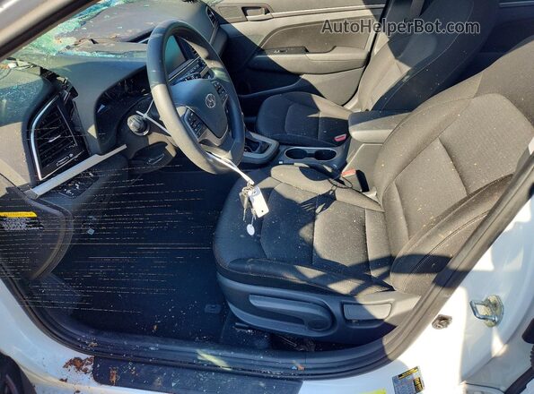 5NPD84LF3JH236244 2018 HYUNDAI ELANTRA White წინა სალონის ხედი