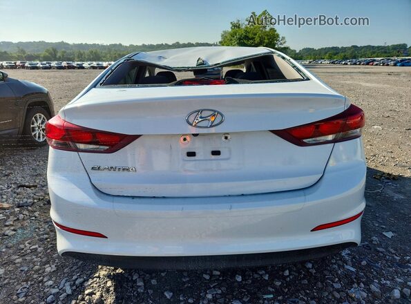 5NPD84LF3JH236244 2018 HYUNDAI ELANTRA White უკანა ხედი