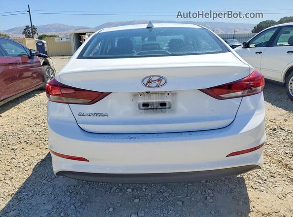5NPD84LF3JH292054 2018 HYUNDAI ELANTRA White უკანა ხედი