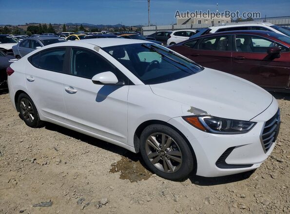 5NPD84LF3JH292054 2018 HYUNDAI ELANTRA White წინა მარჯვენა