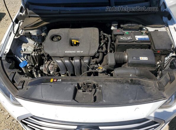 5NPD84LF3JH292054 2018 HYUNDAI ELANTRA White უკანა სალონის ხედი