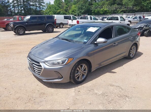 5NPD84LF3JH309130 2018 HYUNDAI ELANTRA Серый Передняя левая четверть