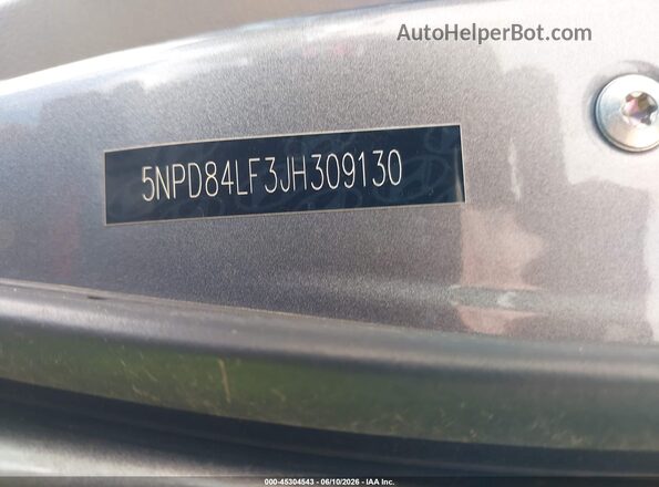 5NPD84LF3JH309130 2018 HYUNDAI ELANTRA Серый Вид подкапотного пространства