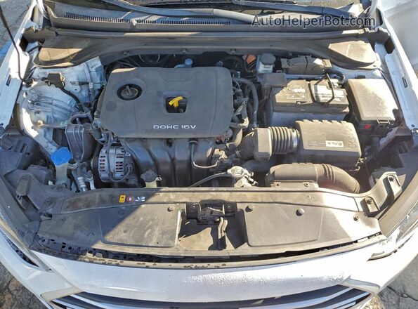 5NPD84LF3JH309743 2018 HYUNDAI ELANTRA Белый Вид задней части салона