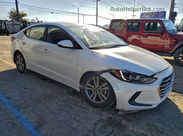 5NPD84LF3JH309743 2018 HYUNDAI ELANTRA Белый Передняя правая четверть
