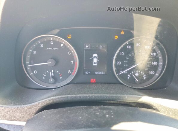 5NPD84LF3JH331273 2018 HYUNDAI ELANTRA Белый Вид щитка приборов