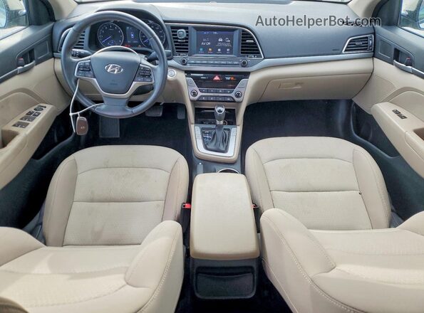 5NPD84LF3JH375175 2018 HYUNDAI ELANTRA Cream Widok deski rozdzielczej