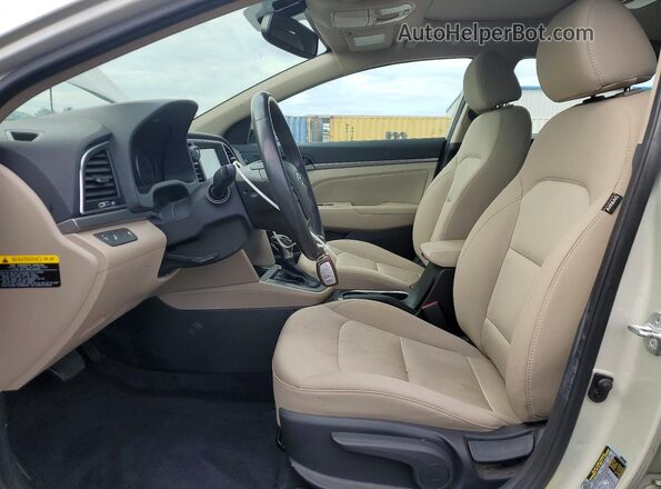 5NPD84LF3JH375175 2018 HYUNDAI ELANTRA Cream Widok wnętrza z przodu