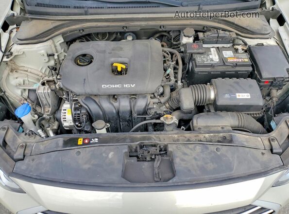 5NPD84LF3JH375175 2018 HYUNDAI ELANTRA Cream Widok wnętrza z tyłu