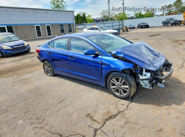 5NPD84LF3JH384555 2018 HYUNDAI ELANTRA Blue 