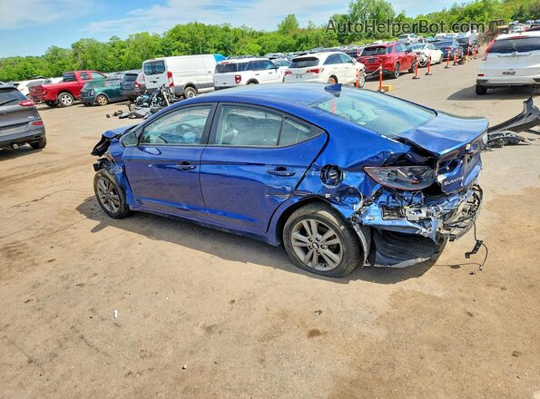 5NPD84LF3JH384555 2018 HYUNDAI ELANTRA Blue 