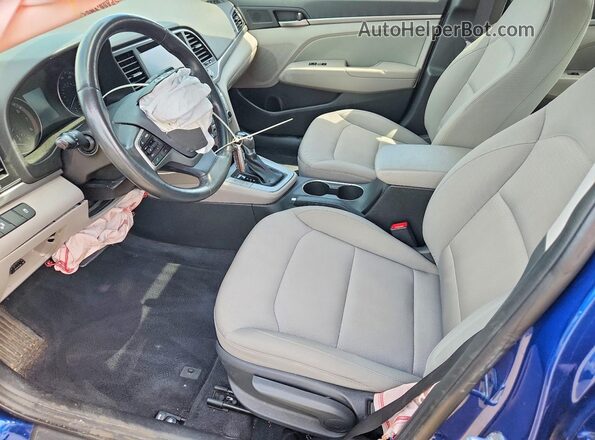 5NPD84LF3JH384555 2018 HYUNDAI ELANTRA Blue 