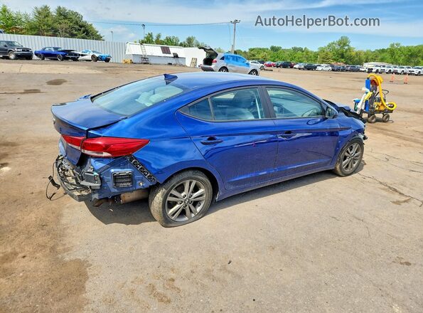5NPD84LF3JH384555 2018 HYUNDAI ELANTRA Blue 