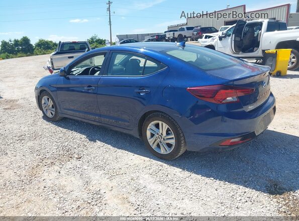 5NPD84LF3KH440706 2019 HYUNDAI ELANTRA Blue Задня ліва чверть