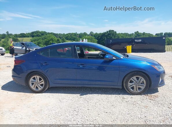 5NPD84LF3KH440706 2019 HYUNDAI ELANTRA Blue Вид задньої частини салону