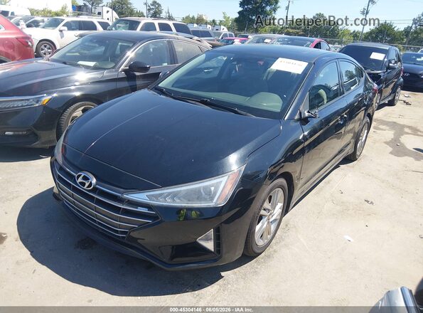 5NPD84LF3KH456243 2019 HYUNDAI ELANTRA Черный Передняя левая четверть