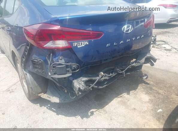 5NPD84LF3KH460292 2019 HYUNDAI ELANTRA Синий Вид спереди
