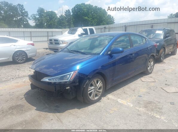 5NPD84LF3KH460292 2019 HYUNDAI ELANTRA Синий Передняя левая четверть