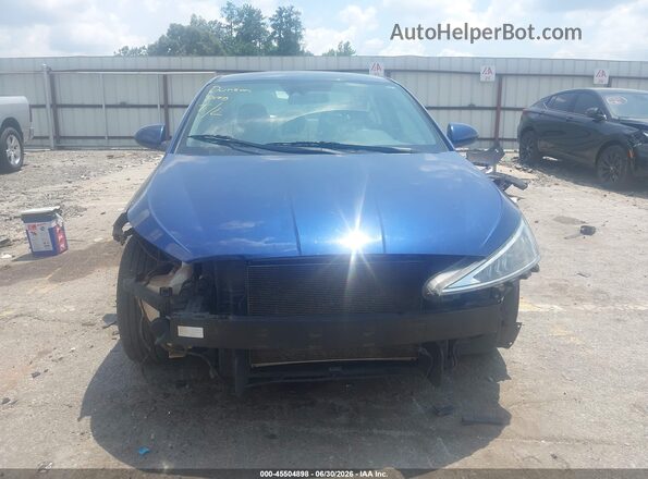 5NPD84LF3KH460292 2019 HYUNDAI ELANTRA Синий Вид задней части салона