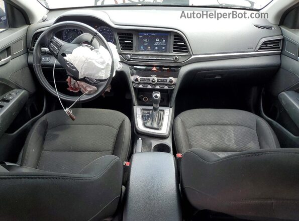 5NPD84LF3KH484298 2019 HYUNDAI ELANTRA Gray წინა პანელის ხედი