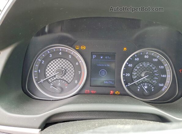 5NPD84LF3KH484298 2019 HYUNDAI ELANTRA Gray ხელსაწყოთა პანელის ხედი