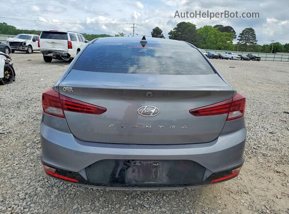 5NPD84LF3KH484298 2019 HYUNDAI ELANTRA Gray უკანა ხედი