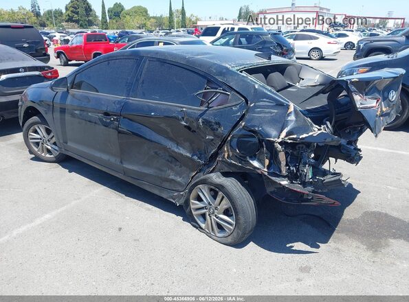 5NPD84LF3KH496192 2019 HYUNDAI ELANTRA Black უკანა მარცხენა
