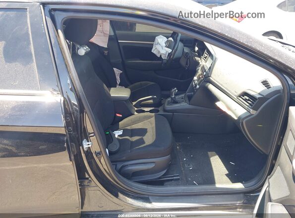 5NPD84LF3KH496192 2019 HYUNDAI ELANTRA Black წინა სალონის ხედი