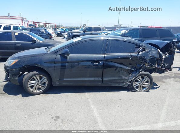 5NPD84LF3KH496192 2019 HYUNDAI ELANTRA Black უკანა სალონის ხედი