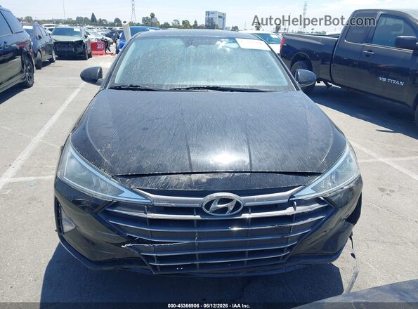 5NPD84LF3KH496192 2019 HYUNDAI ELANTRA Black წინა პანელის ხედი