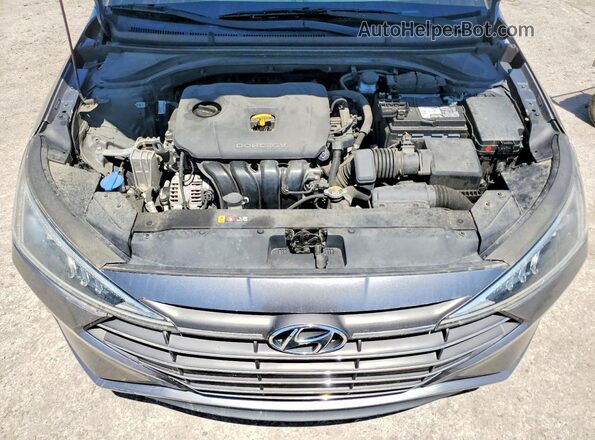 5NPD84LF3LH501313 2020 HYUNDAI ELANTRA Gray Вид задньої частини салону