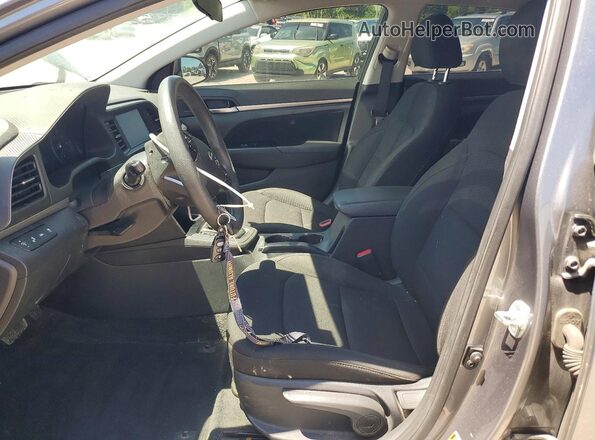 5NPD84LF3LH501313 2020 HYUNDAI ELANTRA Gray Вид салону спереду