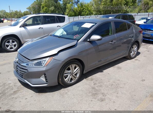 5NPD84LF3LH506107 2020 HYUNDAI ELANTRA Gray წინა მარცხენა ხედი სამი მეოთხედიდან