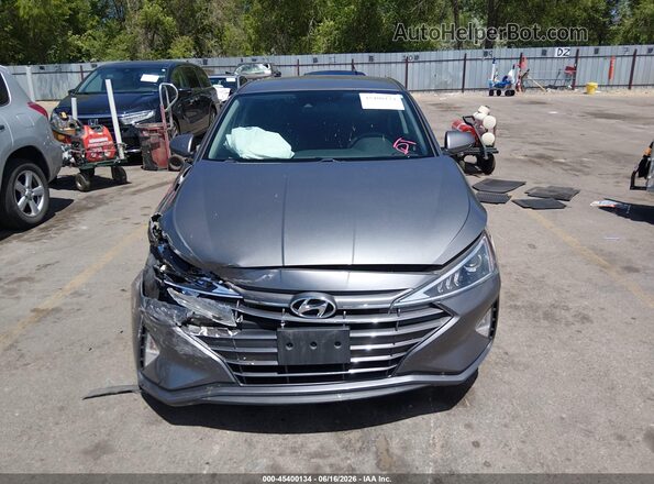 5NPD84LF3LH506107 2020 HYUNDAI ELANTRA Gray ხელსაწყოთა პანელის ხედი